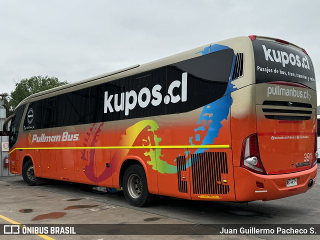 Pullman Bus 391 na cidade de Santiago, Santiago, Metropolitana de Santiago, Chile, por Juan Guillermo Pacheco S.. Número da foto: #12497887.