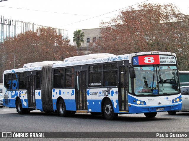 Transportes Rio Grande 1119 na cidade de Ciudad Autónoma de Buenos Aires, Argentina, por Paulo Gustavo. Número da foto: #12499559.