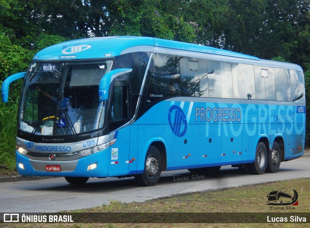 Auto Viação Progresso 6155 na cidade de Recife, Pernambuco, Brasil, por Lucas Silva. Número da foto: #12497929.