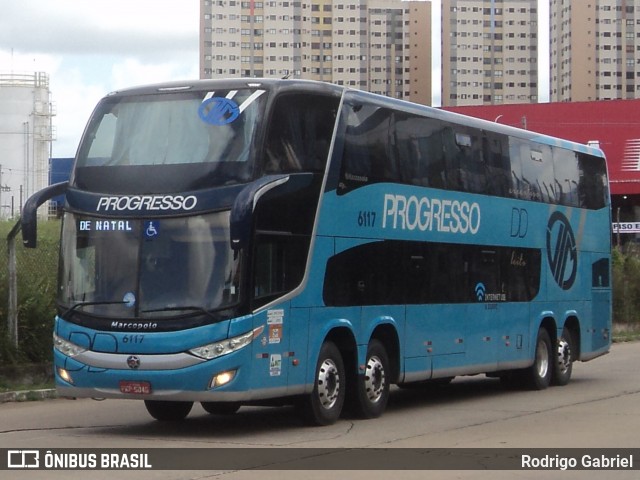 Auto Viação Progresso 6117 na cidade de Natal, Rio Grande do Norte, Brasil, por Rodrigo Gabriel. Número da foto: #12498083.