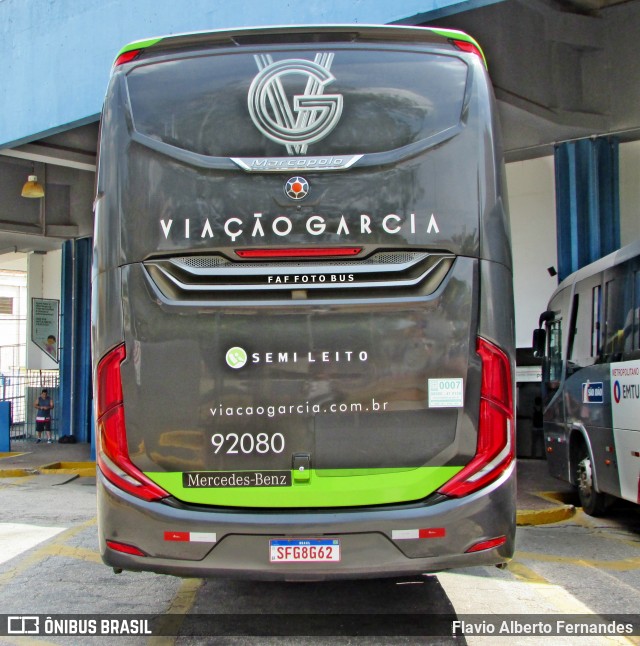Viação Garcia 92080 na cidade de Sorocaba, São Paulo, Brasil, por Flavio Alberto Fernandes. Número da foto: #12498612.