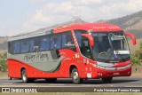 Empresa de Ônibus Pássaro Marron 5821 na cidade de Roseira, São Paulo, Brasil, por Paulo Henrique Pereira Borges. Número da foto: #:id.