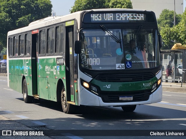 Viação VG B31045 na cidade de Rio de Janeiro, Rio de Janeiro, Brasil, por Cleiton Linhares. Número da foto: #12502094.