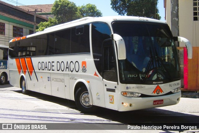 Viação Cidade do Aço RJ 174.065 na cidade de Rio de Janeiro, Rio de Janeiro, Brasil, por Paulo Henrique Pereira Borges. Número da foto: #12503151.