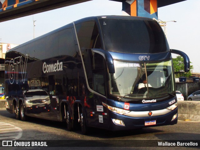 Viação Cometa 18309 na cidade de Rio de Janeiro, Rio de Janeiro, Brasil, por Wallace Barcellos. Número da foto: #12502920.