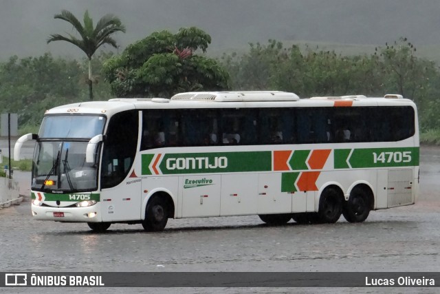 Empresa Gontijo de Transportes 14705 na cidade de João Monlevade, Minas Gerais, Brasil, por Lucas Oliveira. Número da foto: #12502510.