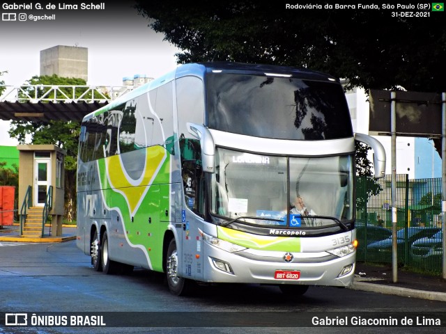 Brasil Sul Linhas Rodoviárias 3135 na cidade de São Paulo, São Paulo, Brasil, por Gabriel Giacomin de Lima. Número da foto: #12505995.