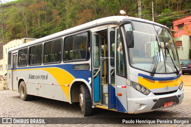 Viação Barra do Piraí Turismo 1141 na cidade de Piraí, Rio de Janeiro, Brasil, por Paulo Henrique Pereira Borges. Número da foto: #12506009.