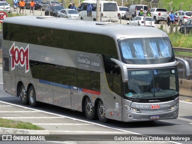 Auto Viação 1001 RJ 108.1143 na cidade de Aparecida, São Paulo, Brasil, por Gabriel Oliveira Caldas da Nobrega. Número da foto: #12505897.