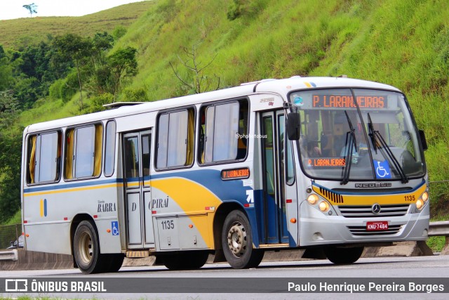 Viação Barra do Piraí Turismo 1135 na cidade de Piraí, Rio de Janeiro, Brasil, por Paulo Henrique Pereira Borges. Número da foto: #12505988.