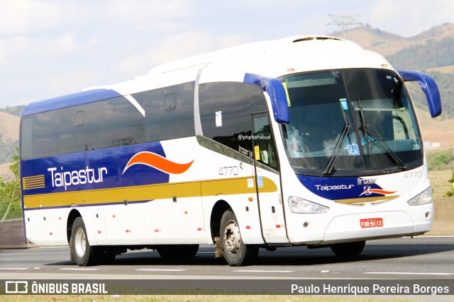 Taipastur Transportes Turísticos 4770 na cidade de Roseira, São Paulo, Brasil, por Paulo Henrique Pereira Borges. Número da foto: #12506076.