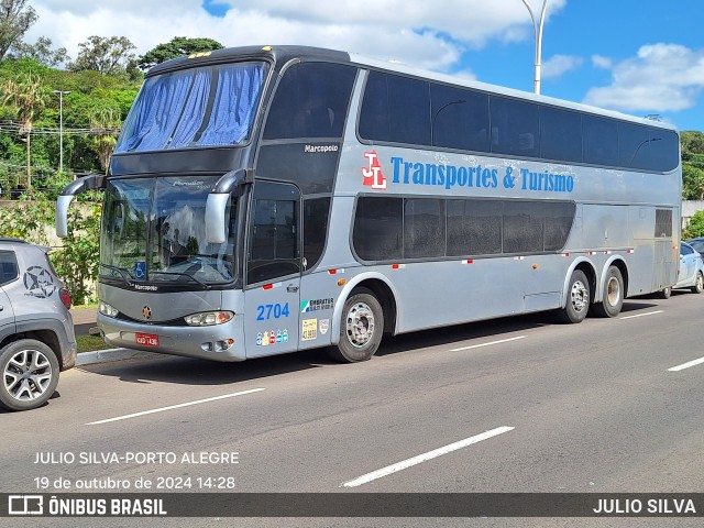 JL Transportes & Turismo 2704 na cidade de Porto Alegre, Rio Grande do Sul, Brasil, por JULIO SILVA. Número da foto: #12506482.