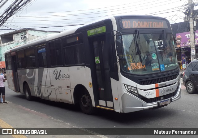 UniRio Transportes RJ 228.014 na cidade de Belford Roxo, Rio de Janeiro, Brasil, por Mateus Fernandes. Número da foto: #12505434.