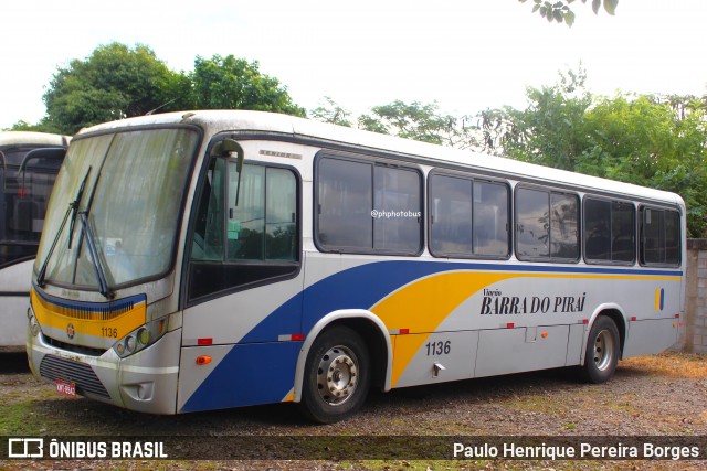 Viação Barra do Piraí Turismo 1136 na cidade de Barra do Piraí, Rio de Janeiro, Brasil, por Paulo Henrique Pereira Borges. Número da foto: #12505996.