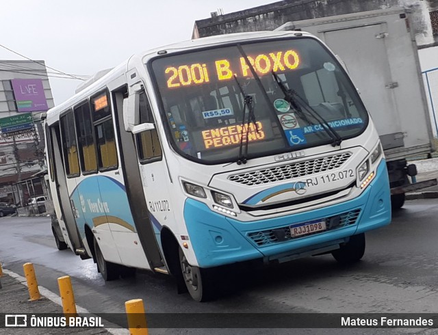 Auto Viação Vera Cruz - Belford Roxo RJ 112.072 na cidade de Belford Roxo, Rio de Janeiro, Brasil, por Mateus Fernandes. Número da foto: #12503906.