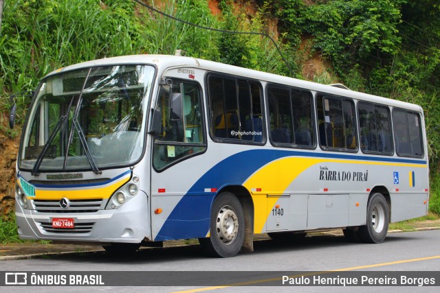 Viação Barra do Piraí Turismo 1140 na cidade de Piraí, Rio de Janeiro, Brasil, por Paulo Henrique Pereira Borges. Número da foto: #12506003.