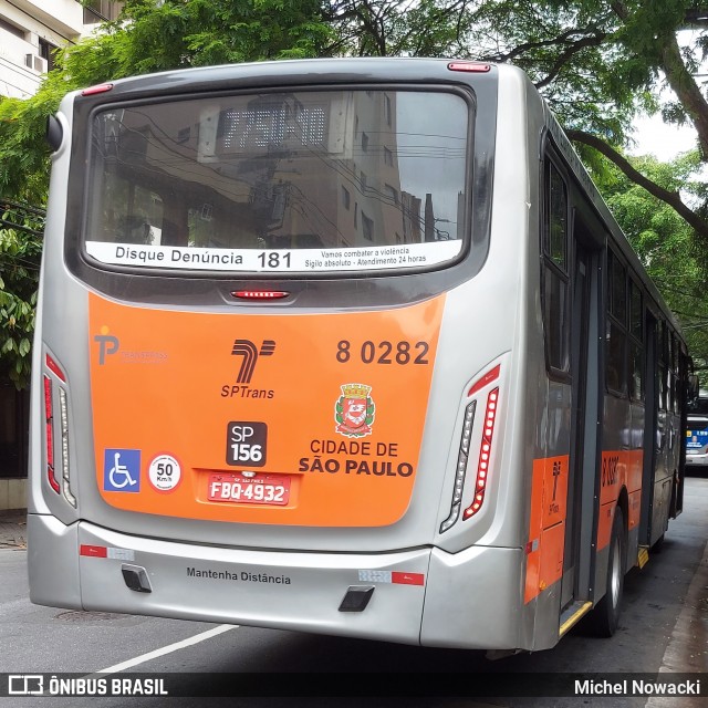 TRANSPPASS - Transporte de Passageiros 8 0282 na cidade de São Paulo, São Paulo, Brasil, por Michel Nowacki. Número da foto: #12506623.