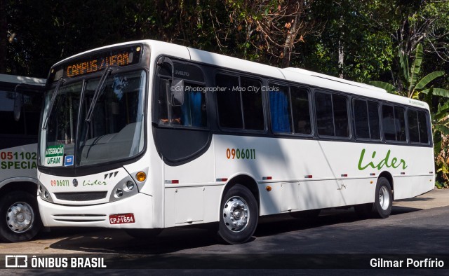 Auto Ônibus Líder 0906011 na cidade de Manaus, Amazonas, Brasil, por Gilmar Porfírio. Número da foto: #12505539.