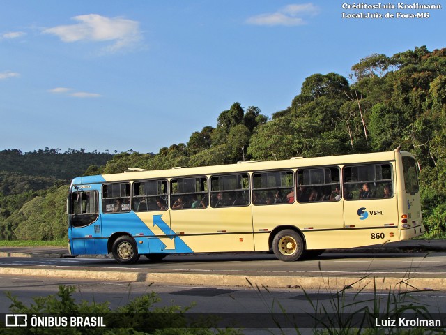 VSFL - Viação São Francisco 860 na cidade de Juiz de Fora, Minas Gerais, Brasil, por Luiz Krolman. Número da foto: #12505036.