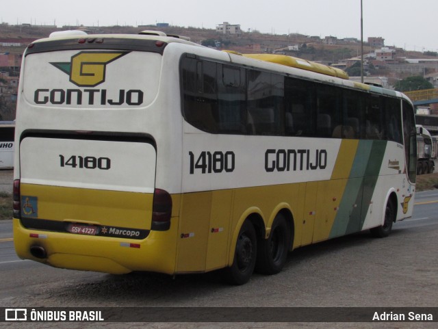 Empresa Gontijo de Transportes 14180 na cidade de João Monlevade, Minas Gerais, Brasil, por Adrian Sena. Número da foto: #12504130.