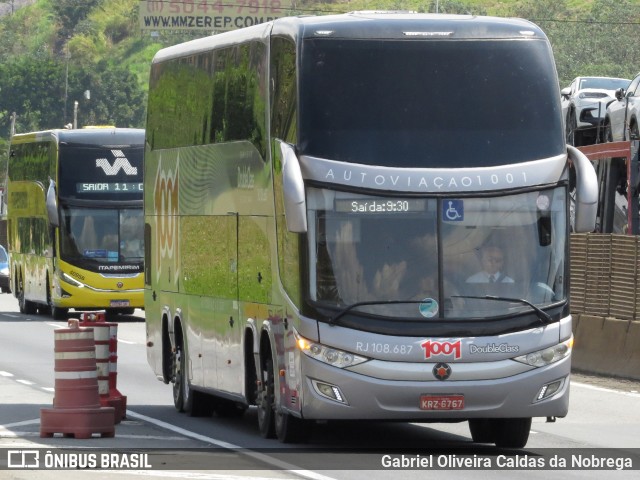 Auto Viação 1001 RJ 108.687 na cidade de Aparecida, São Paulo, Brasil, por Gabriel Oliveira Caldas da Nobrega. Número da foto: #12504069.
