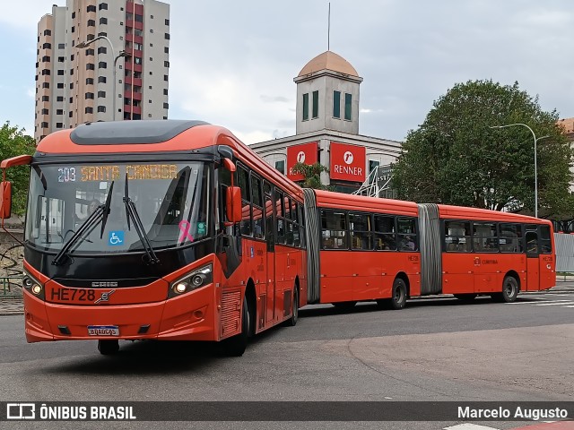 Auto Viação Redentor HE728 na cidade de Pinhais, Paraná, Brasil, por Marcelo Augusto. Número da foto: #12505392.