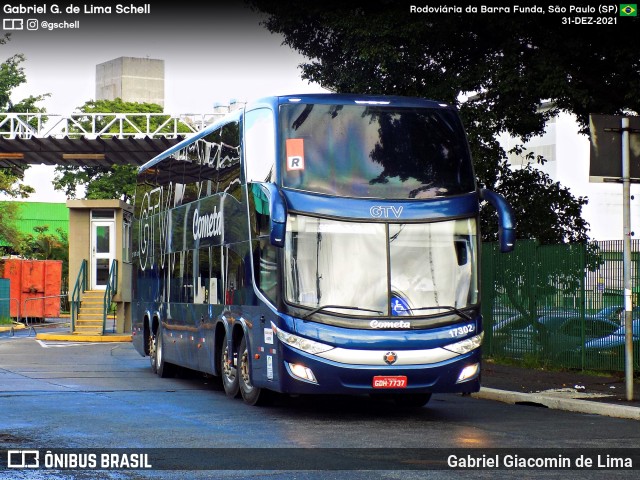 Viação Cometa 17302 na cidade de São Paulo, São Paulo, Brasil, por Gabriel Giacomin de Lima. Número da foto: #12506012.