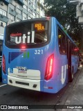 UTIL - União Transporte Interestadual de Luxo 321 na cidade de Rio de Janeiro, Rio de Janeiro, Brasil, por Diego Motta. Número da foto: #:id.