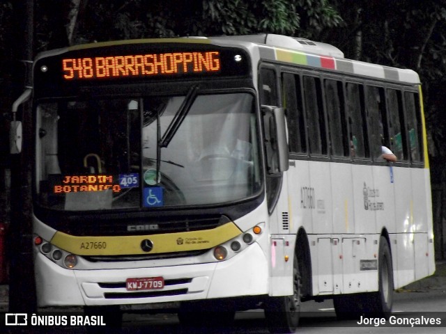 Transportes Vila Isabel A27660 na cidade de Rio de Janeiro, Rio de Janeiro, Brasil, por Jorge Gonçalves. Número da foto: #12507278.