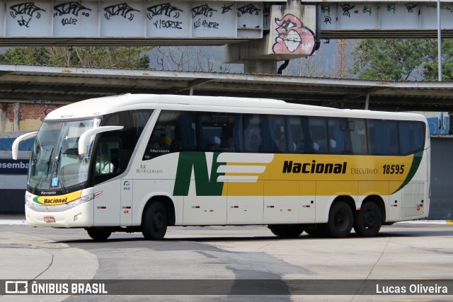 Viação Nacional 18595 na cidade de Rio de Janeiro, Rio de Janeiro, Brasil, por Lucas Oliveira. Número da foto: #12508196.