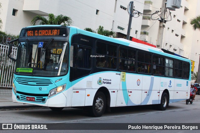 Auto Viação São José 12509 na cidade de Fortaleza, Ceará, Brasil, por Paulo Henrique Pereira Borges. Número da foto: #12508544.