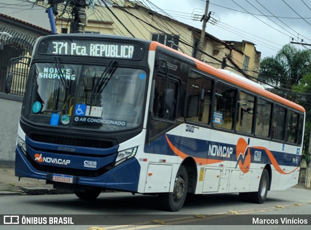 Viação Novacap C51618 na cidade de Rio de Janeiro, Rio de Janeiro, Brasil, por Marcos Vinícios. Número da foto: #12508767.