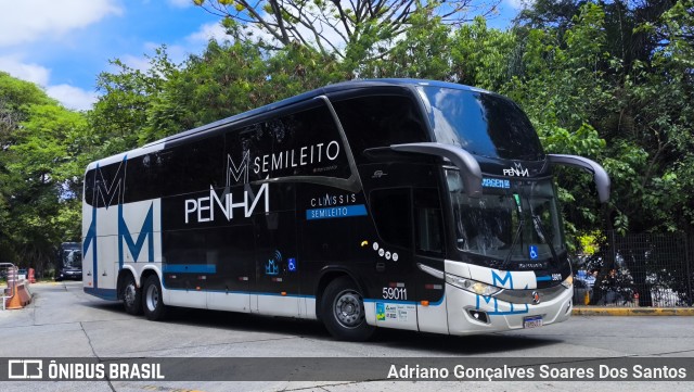 Empresa de Ônibus Nossa Senhora da Penha 59011 na cidade de São Paulo, São Paulo, Brasil, por Adriano Gonçalves Soares Dos Santos. Número da foto: #12506915.