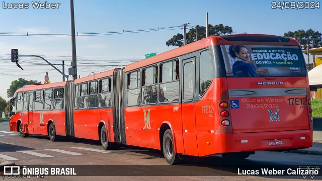Expresso Azul 17E12 na cidade de Curitiba, Paraná, Brasil, por Lucas Weber Calizario. Número da foto: #12508774.