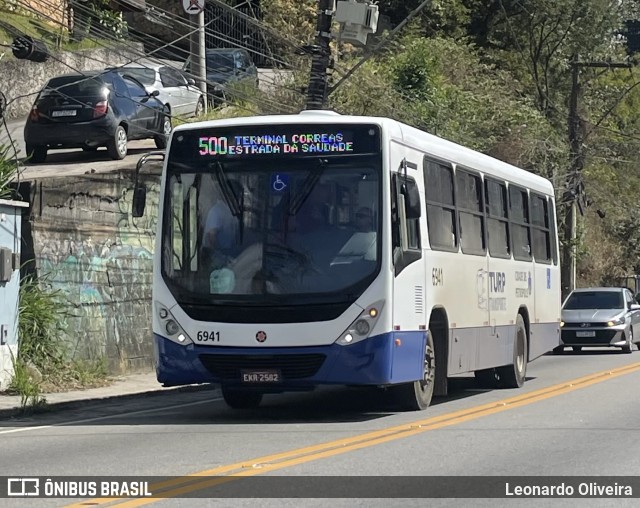 Turb Petrópolis > Turp -Transporte Urbano de Petrópolis 6941 na cidade de Petrópolis, Rio de Janeiro, Brasil, por Leonardo Oliveira. Número da foto: #12508768.