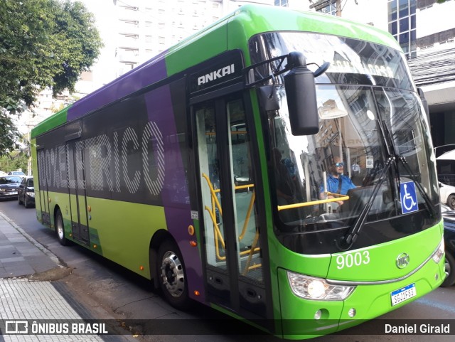 Nortran Transportes Coletivos 9003 na cidade de Porto Alegre, Rio Grande do Sul, Brasil, por Daniel Girald. Número da foto: #12507384.