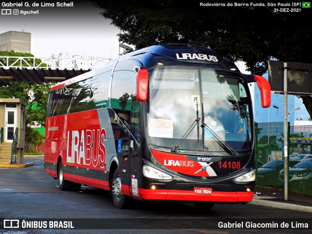 Lirabus 14108 na cidade de São Paulo, São Paulo, Brasil, por Gabriel Giacomin de Lima. Número da foto: #12508485.