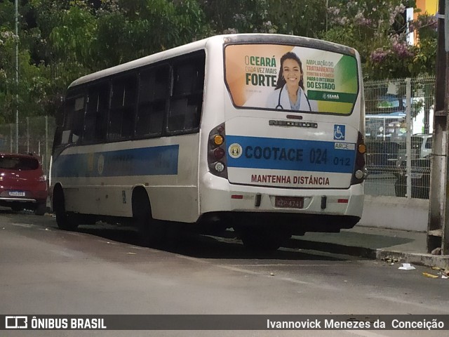 COOTACE - Cooperativa de Transportes do Ceará 0241012 na cidade de Cascavel, Ceará, Brasil, por Ivannovick Menezes da  Conceição. Número da foto: #12507075.