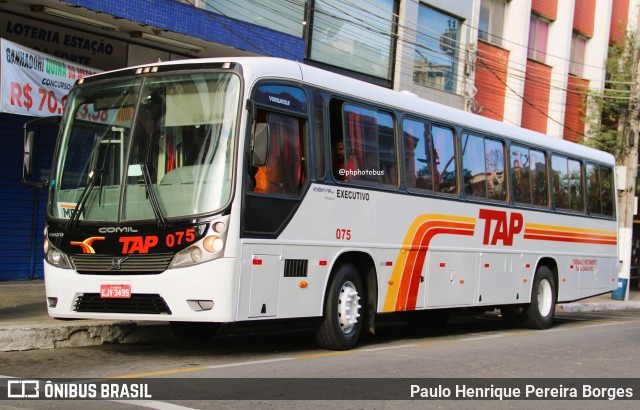 TAP Turismo e Fretamento 075 na cidade de Barra do Piraí, Rio de Janeiro, Brasil, por Paulo Henrique Pereira Borges. Número da foto: #12508623.