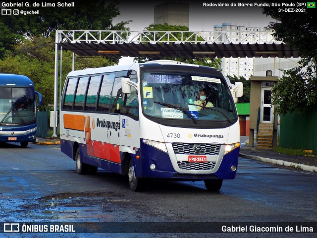 Auto Viação Urubupungá 4730 na cidade de São Paulo, São Paulo, Brasil, por Gabriel Giacomin de Lima. Número da foto: #12508465.
