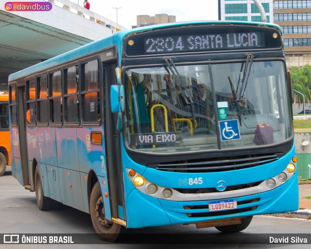 Taguatur - Taguatinga Transporte e Turismo 06845 na cidade de Brasília, Distrito Federal, Brasil, por David Silva. Número da foto: #12508720.
