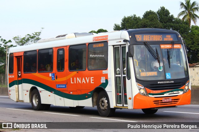 Linave Transportes RJ 146.144 na cidade de Nova Iguaçu, Rio de Janeiro, Brasil, por Paulo Henrique Pereira Borges. Número da foto: #12508531.