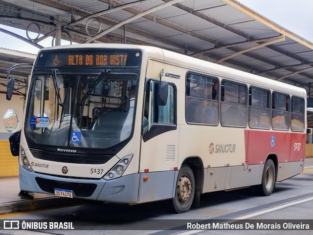 Auto Viação Sanjotur 5137 na cidade de São José dos Pinhais, Paraná, Brasil, por Robert Matheus De Morais Oliveira. Número da foto: #12507677.