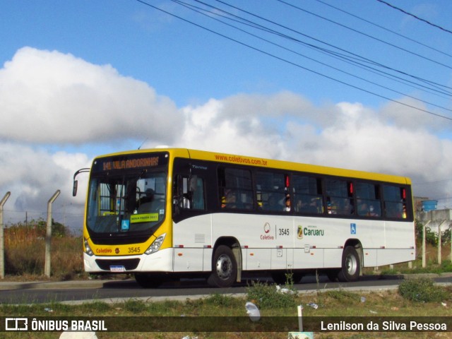Coletivo Transportes 3545 na cidade de Caruaru, Pernambuco, Brasil, por Lenilson da Silva Pessoa. Número da foto: #12508054.