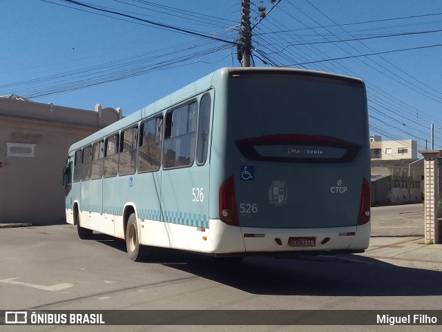 Viação Nossa Senhora Conquistadora 526 na cidade de Pelotas, Rio Grande do Sul, Brasil, por Miguel Filho. Número da foto: #12506898.