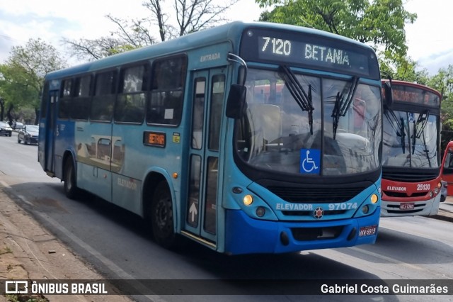 Viação Belo Monte Transportes Coletivos 97074 na cidade de Belo Horizonte, Minas Gerais, Brasil, por Gabriel Costa Guimarães. Número da foto: #12508728.
