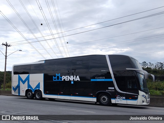Empresa de Ônibus Nossa Senhora da Penha 64208 na cidade de Itapecerica da Serra, São Paulo, Brasil, por Josivaldo Oliveira. Número da foto: #12508775.