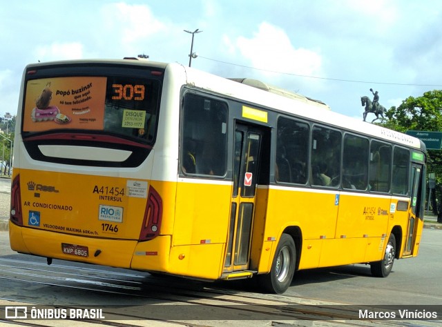 Real Auto Ônibus A41454 na cidade de Rio de Janeiro, Rio de Janeiro, Brasil, por Marcos Vinícios. Número da foto: #12508731.