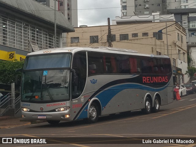 Reunidas Transportes Coletivos 23502 na cidade de Seara, Santa Catarina, Brasil, por Luís Gabriel H. Macedo. Número da foto: #12509189.