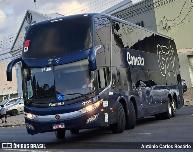 Viação Cometa 17314 na cidade de Juiz de Fora, Minas Gerais, Brasil, por Antônio Carlos Rosário. Número da foto: #12507912.